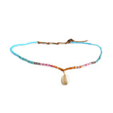 Mermaid's Tale Seed Bead Shell Necklace