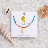 Mermaid's Tale Seed Bead Shell Necklace