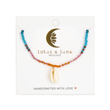 Mermaid's Tale Seed Bead Shell Necklace